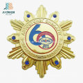 Best Selling Casting Enamel Veitnam Souvenir Gold Metal Brooch Pin Badges